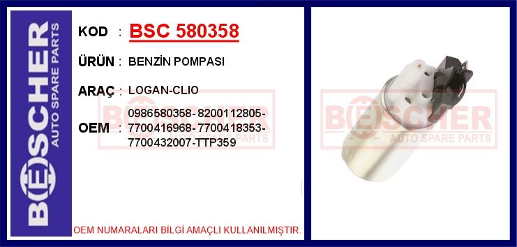 BENZİN POMPASI LOGAN-CLIO