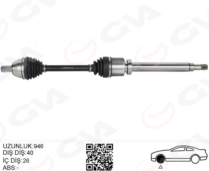 ÖN AKS KOMPLE SAĞ FORD MONDEO IV 2.0 TDCI-1.6 TDCI 07>14- GALAXY 2.0 TDCI 07>14 S-MAX 2.0 VOLVO S60 II D3-D4-D5 12>15 S80 II 2.5 T -2.0 TDCI -2.4 D- D5 V60 D3 -D4-D5-2.4 D5 V70 III D3