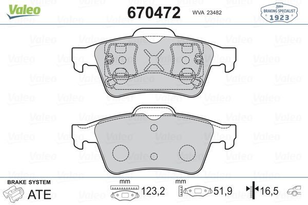 ARKA BALATA RENAULT LAGUNA II 01>07 MEGANE II 02>08 LATITUDE 11> VECTRA C 03>FOCUS II 05>CONNECT 06> CMAX 06> PRIMERA 02>