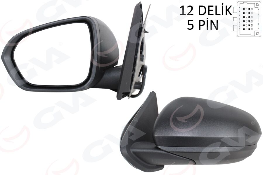 DIŞ DİKİZ AYNASI SOL ELEKTRİKLİ ISITMALI ASTARLI KONVEKS DACIA DUSTER 18- 12H5P VM-6805EHPL