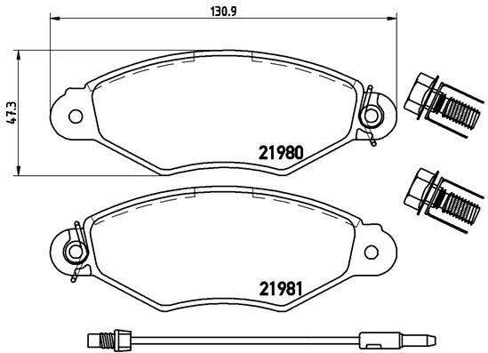 ÖN FREN BALATASI RENAULT KANGOO 97> CLIO SYMBOL I 98> CITRO N XSARA 97>02 PEUGEOT 306 96>01