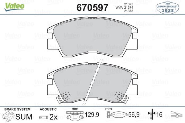 ÖN FREN BALATA MITSUBISHI L200 2.5L 4D55 4D56 8v K14T 4x2 4x4 86-98 / L300 2.5L 4D56 8v P15V PANELV AN 86->