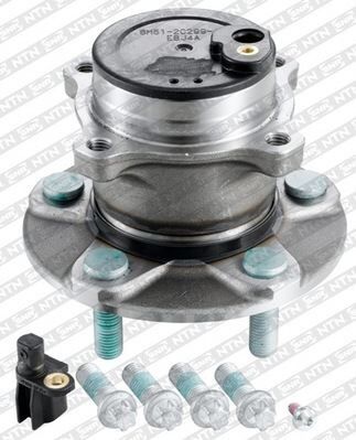 ARKA TEKER PORYASI RULMANLI FOCUS C-MAX 07>11 -FOCUS II 04>11 ABS Lİ 5 BİJON SENSOR DAHIL CIVATALI