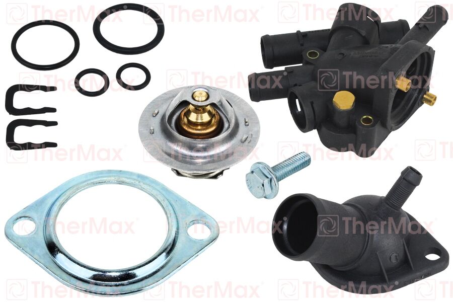 TERMOSTAT 89 C KOMPLE KANGOO 97> MEGANE I 96> CLIO II 98>05 LAGUNA 96> 1.9D F8Q SENSÖR DELİKLİ