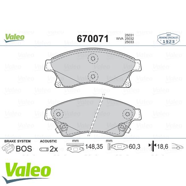 ÖN BALATA 15 INC ASTRA J 1.3 CDTI-1.4-1.4 TURBO-1.6 1.7 CDTİ 2.0CDTİ 10>AVEO 11>CRUZE 11>