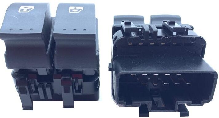 CAM AÇMA/KAPAMA ÇİFTLİ ÖN SOL ÇİFTLİ-SİYAH RENAULT MEGANE II 02> TRAFIC II 06> LAGUNA II 01> OPEL VİVARO A 06> 10 FİŞLİ