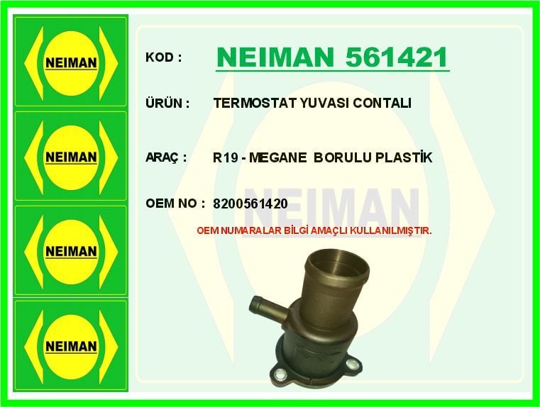 TERMOSTAT YUVASI RENAULT CLIO-KANGOO-MEGANE DACIA LOGAN 1.4-1.6 K4J-K4M ALÜMİNYUM-TIPASIZ