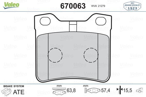 ARKA BALATA P406 1.6-1.8-2.0-2.1 TDİ 95-04 607 00 >