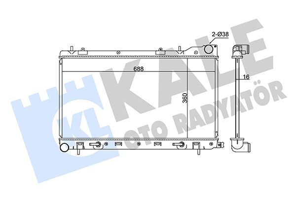 RADYATÖR SUBARU FORESTER AL-PL-BRZ 360X688X16