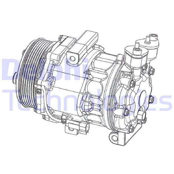 KLİMA KOMPRESÖRÜ FORD TRANSİT 06> 2.4-2.2 TDCİ ARKADAN ÇEKER