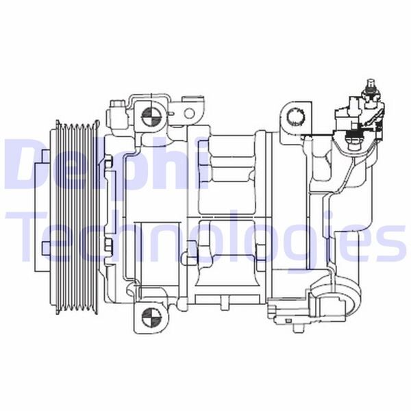 KLİMA KOMPRESÖRÜ P308-P5008-P3008-RCZ-PARTNER-BERLINGO-C4-DS4-DS5 09>16 1.4 16V EP3C 1.6 THP-VTi EP6C-EP6CDT