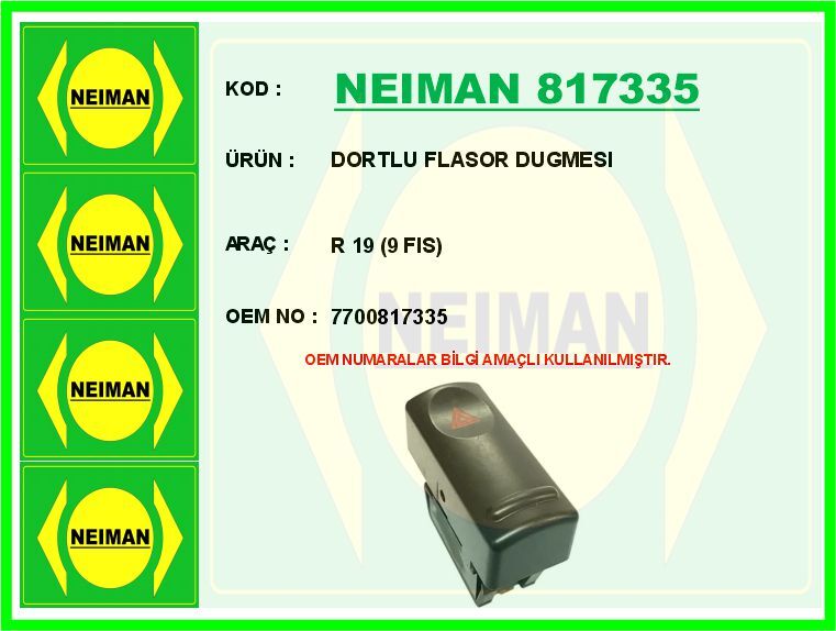 DORTLU FLASOR DUGMESI R 19 9 FIS