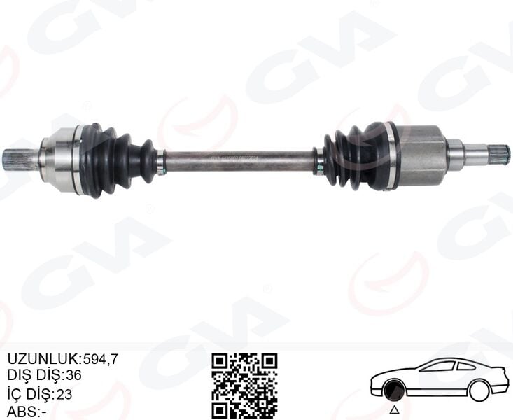 ÖN AKS KOMPLE SOL FOCUS II 1.6- 1.8 TI 04>11 C MAX 1.6 1.8 TI 05>11 BENZINLI VOLVO S40 II 1.6 05>12 V50 1.6 05>12