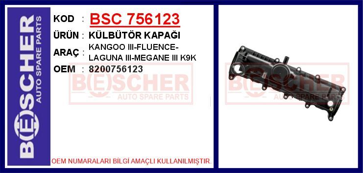 KÜLBÜTÖR KAPAĞI KANGOO III-FLUENCE-LAGUNA III-MEGANE III K9K