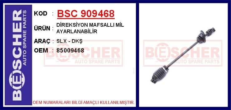 DİREKSİYON MAFSALLI MİL AYARLANABİLİR SLX - DKŞ