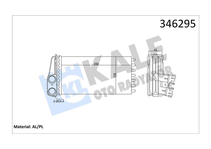 KALORİFER RADYATÖRÜ 307 00> 249x141x42