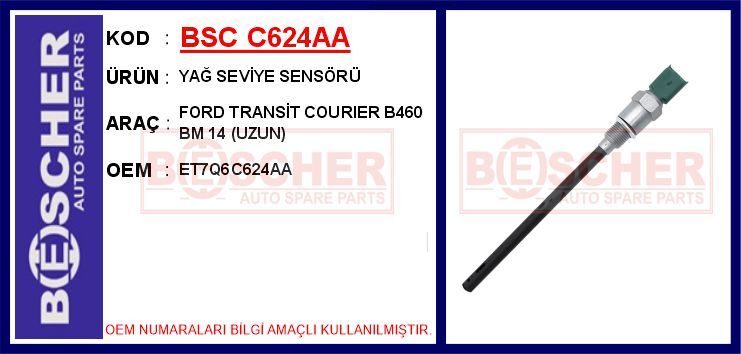 YAĞ SEVİYE İKAZ SENSÖRÜ FORD COURİER-FİESTA-FOCUS-MONDEO-KUGA 18> 1.5 TDCİ