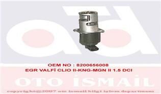 EGR VALFİ RENAULT CLIO II 98> KANGOO 98> MEGANE II 02> CLIO III 05> 1.5dCi MASTER II 01>10 MOVANO 0 1> LAGUNA II 01> 2.2dCi / NISSAN MICRA 1.5L K9K K12 03-10