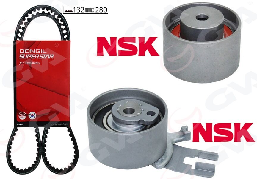EKSANTRİK GERGİ KİTİ 132x280 VOLVO C30 C70 S60 S80 V70 > XC60 XC70 XC90 2.4TDI 20V K015580XS