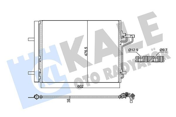 KLIMA RADYATORU FOCUS III 11>17 1.6 ECOBOOST C-MAX II 11> 1.6 ECOBOOST -2.0 TDCI