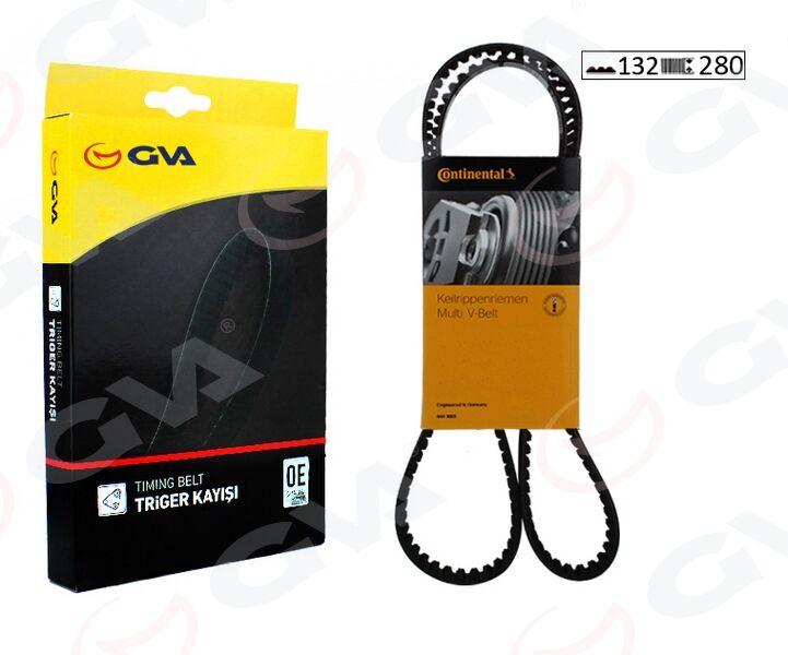 TRİGER KAYIŞI 132x280 VOLVO C30-C70-S60-S80-V70 2.4TDI 20V 01 >XC60-XC70-XC90 2.4TDI 02 >