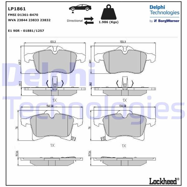 ÖN FREN BALATASI ASTRA H 04> MERIVA A-B 03> ZAFIRA 05> CORSA C-D 03> COMBO C-D 04>