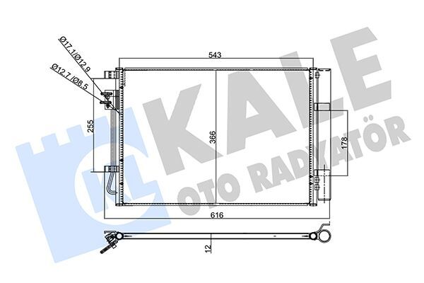 KLİMA RADYATÖRÜ KONDENSER HYUNDAI İ20 1.2L 1.4L G4FA G4LA benzinli 12-15