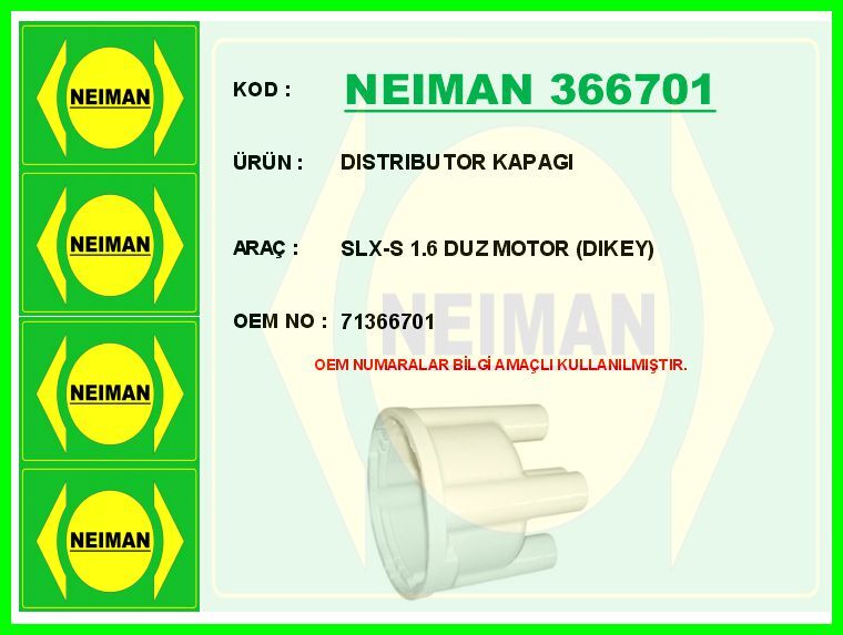 DISTRIBUTOR KAPAGI SLX-S 1.6 DUZ MOTOR DIKEY