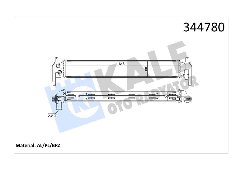 TURBO RADYATÖRÜ INTERCOOLER POLO 1.2 TSİ 11/09 > AL/PL/BRZ