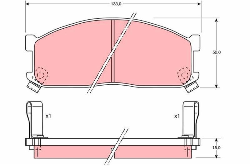 ÖN BALATA KIA BESTA 2.2D 96 > BESTA 2.7D 99 > MAZDA E2000 E2200 91-03