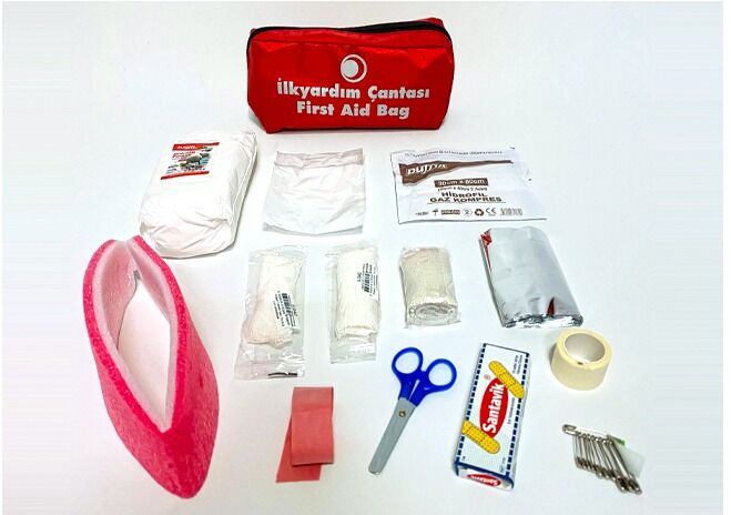 BEZ İLKYARDIM SETİ EKO ECZA ÇANTASI - BOYUNLUKLU HIRDAVAT
