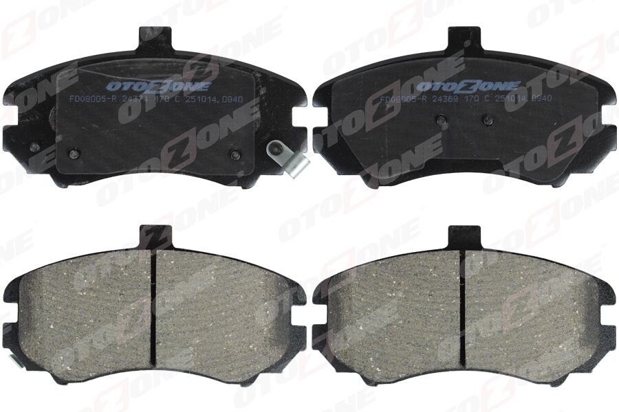 ÖN FREN BALATA HYUNDAI ELANTRA 1.6L G4ED benzinli 16v 04-06 - 131.5mm - tepeli tip - Aşınma ikaz so ketli