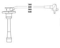 BUJİ KABLOSU TOYOTA COROLLA 1.6L 4A-FE AE101 AE111 DOHC enjeksiyonlu 92-00