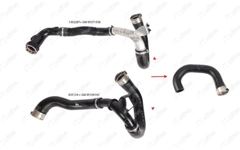 TURBO HORTUMU UÇ PARÇA ÇIKIŞ OPEL MOKKA 12-> 1.6 A-B-D16DTH-DTN-DTU