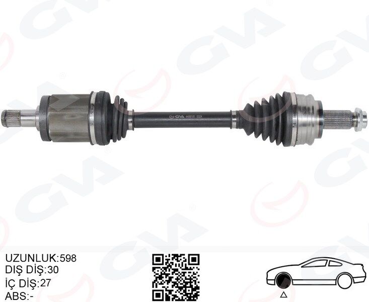 KOMPLE AKS ÖN SOL BMW X3 E83 04>11 598MM