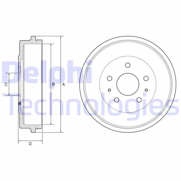 FREN KAMPANASI ARKA FORD B-MAX 12> TOURNEO-TRANSİT COURİER 14>24 Dış: 271mm/ iç: 228mm
