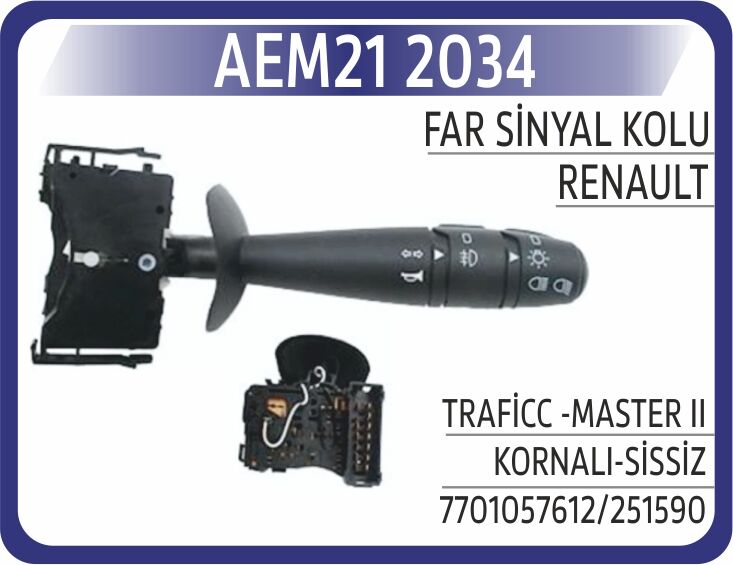 FAR SİNYAL KOLU TRAFİCC -MASTER II KORNALI-SİSSİZ