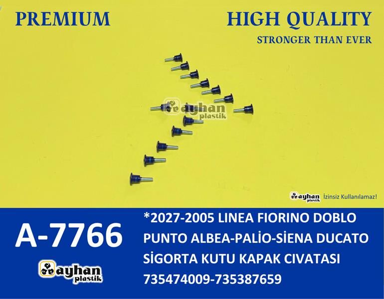SİGORTA KUTU KAPAK CIVATASI FIAT LINEA-FIORINO-DOBLO-PUNTO-ALBEA-PALİO-SİENA-DUCATO