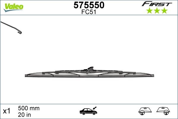 SİLECEK SÜPÜRGESİ RENAULT-DACIA 500 mm