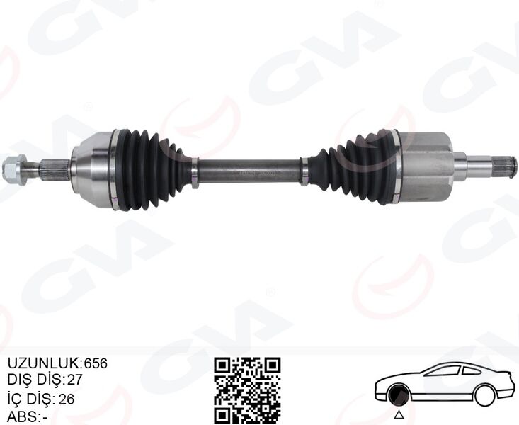 ON AKS KOMPLE SOL KUGA I 08>13 2.0 TDCI