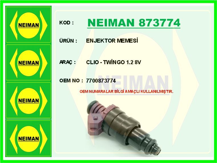 ENJEKTOR MEMESİ CLIO - TWİNGO 1.2 8V