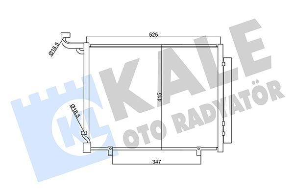 KLİMA RADYATÖRÜ FORD FİESTA-COURİER 14> 1.0 ECOBOOST-1.5 TDCİ
