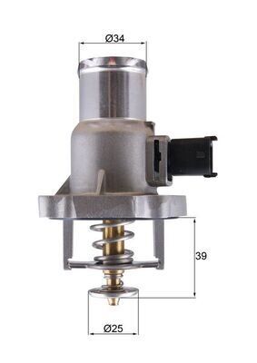 TERMOSTAT ASTRA G 1.6 16V 00-05 -ASTRA H 1.6 06>MERIVA-VECTRA C-ZAFIRA 105C Z16 XEP/Z16XER/A16XER