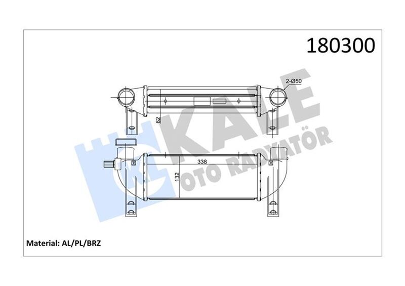 TURBO INTERCOOLER RADYATORU CONNECT 1.8TDCI 02>06 AL AL