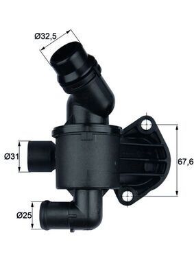 TERMOSTAT KOMPLE 87C A4-A5-A6 2.0 TDI 2009--> CAGA CAHA