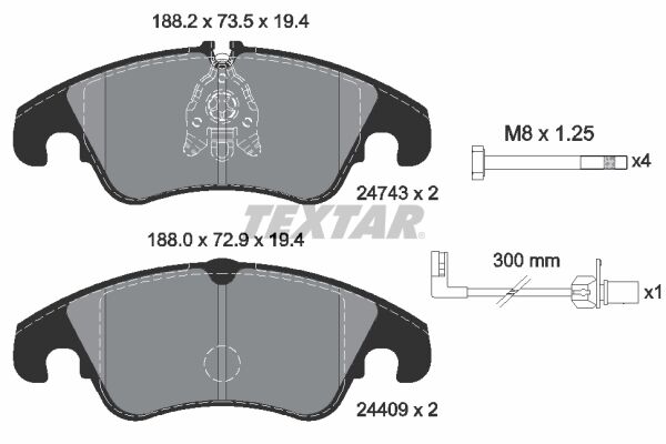ÖN BALATA FİŞLİ AUDI A4-A5-A6-A7-Q5 2008 >