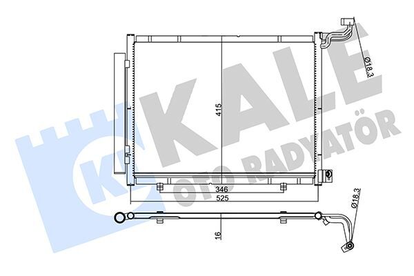 KLİMA RADYATÖRÜ FORD FİESTA-COURİER 17>