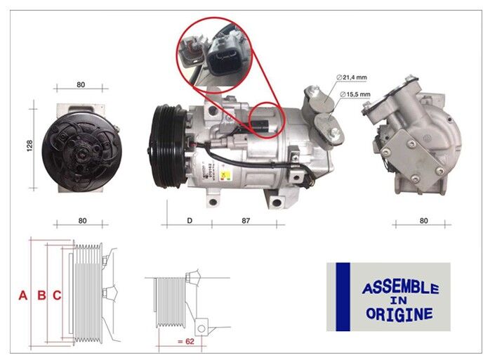 KLİMA KOMPRESÖRÜ SIFIR ÜRÜN RENAULT CLIO IV 1.2 16V