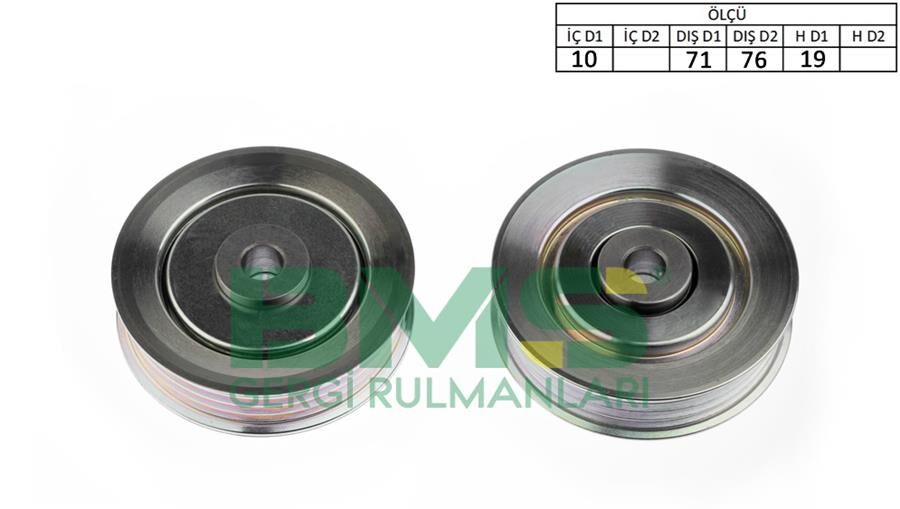 GERGİ RULMANI DAIHATSU TERIOS 1.3L K3-VE J102 01-05 / SIRION 1.3L K3-VE M301 05-> 4 KANALLI - 10x71 /76x19
