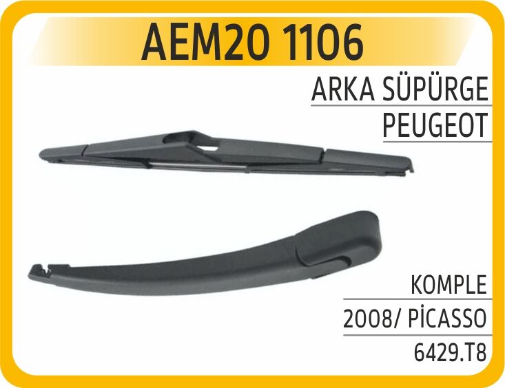 ARKA SÜPÜRGE KOMPLE PEUGEOT 2008/ PİCASSO